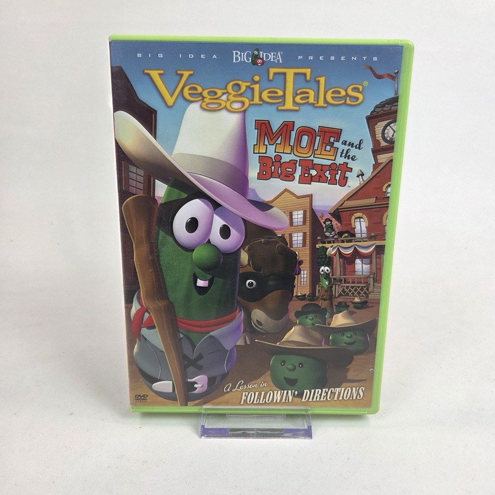 Veggietales Moe And The Big Exit DVD Complete Big Idea Kids Cartoons 2007